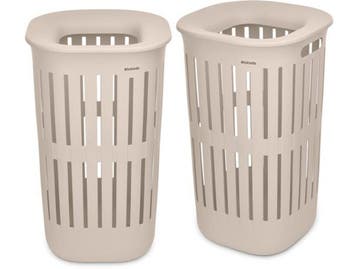 Brabantia Collect-It Wasmand - set van 2 - 55 l - Soft Beige, Verzenden, Zo goed als nieuw