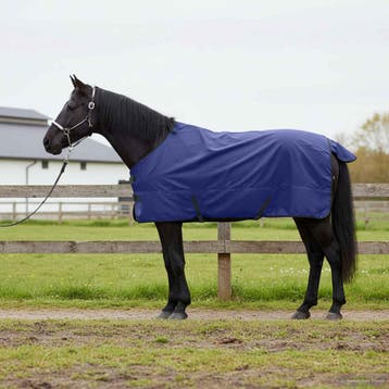 vidaXL Paardendeken Donkergroen en Zwart 155 cm Polyester, Dieren en Toebehoren, Paarden en Pony's | Overige Paardenspullen, Verzenden