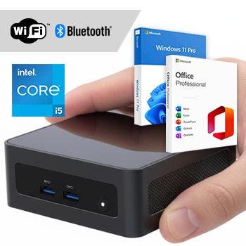 Core i5 Mini PC compleet - WiFi + BT + + Office Mini PC, Computers en Software, Desktop Pc's, Nieuw