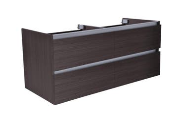 Vision losse onderkast dubbel+4 laden 120x47 houtnerf grijs, Verzenden, Nieuw