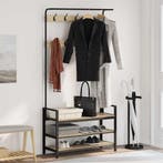 vidaXL Kapstok met plank Sonoma Eiken 95 x 34 x 184 cm, Verzenden, Nieuw
