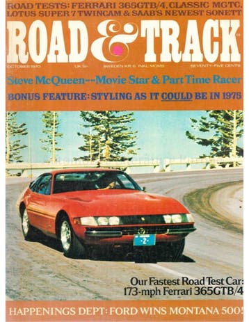 1970 ROAD AND TRACK MAGAZINE OKTOBER ENGELS, Nieuw, Author