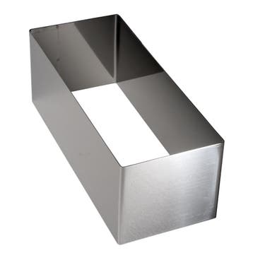 Taartring Rechthoek 25x10cm, Hobby en Vrije tijd, Taarten en Cupcakes maken, Verzenden, Nieuw