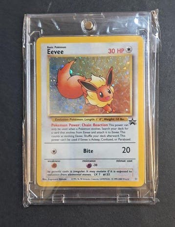 Pokémon - 1 Card - Eevee n°11 Promo card, Hobby en Vrije tijd, Nieuw