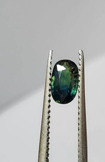 Zonder minimumprijs Saffier - 1.03 ct - Antwerp Laboratory, Sieraden, Tassen en Uiterlijk, Nieuw