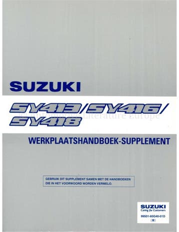 2000 SUZUKI BALENO WERKPLAATSHANDBOEK ENGELS (3 BOEKEN)