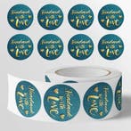 Sluitstickers etiketten handmade luxe editie rond etiket 2,5, Ophalen of Verzenden, Nieuw