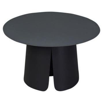 Barolo bijzettafel 70cm rond H42cm aluminium antraciet, Ophalen of Verzenden, Nieuw, Aluminium
