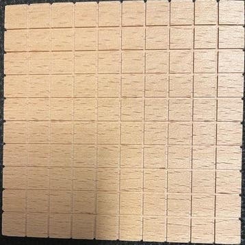MAB 10 x 10 Houten plankje, Verzenden, Nieuw