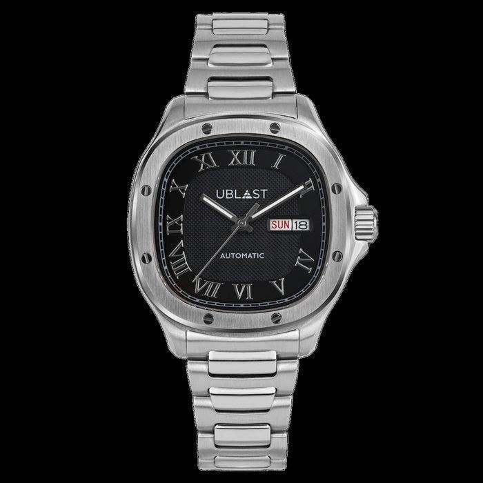 Ublast - Quadrangular - Sapphire Glass - REF.UBQDR40BK -, Sieraden, Tassen en Uiterlijk, Horloges | Heren