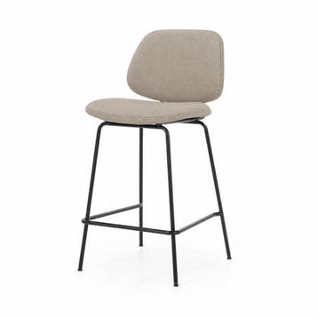 Barstoel Jon - Taupe Maywood - 95994 - barkruk/stoel - Taupe, Nieuw, Stof