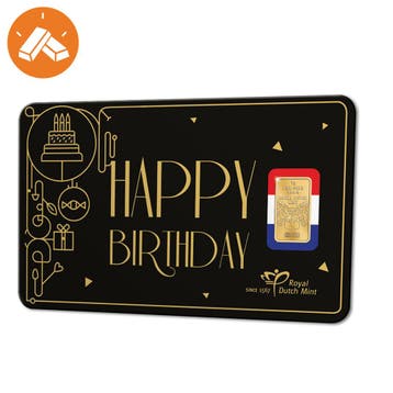 Goudbaar 1 gram ‘Happy Birthday’, Postzegels en Munten, Verzenden