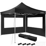 Aluminium opvouwbaar tuinhuisje 3x3 m met 2 zijpanelen - zwa, Tuin en Terras, Partytenten, Verzenden, Nieuw