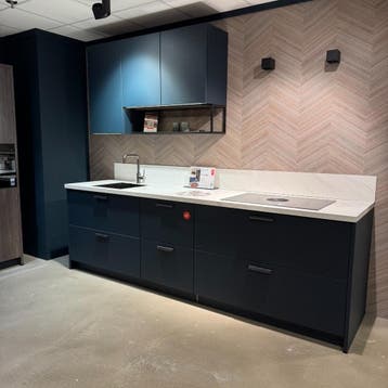 Keuken Savino / Avion Diepblauw - Nebraska eiken -, Huis en Inrichting, Ophalen of Verzenden, Nieuw, Blauw