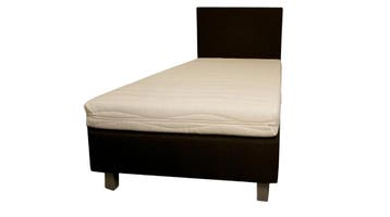 Boxspring Bjorn + Luxe gestoffeerde boxsping, Verzenden, Nieuw, Zwart
