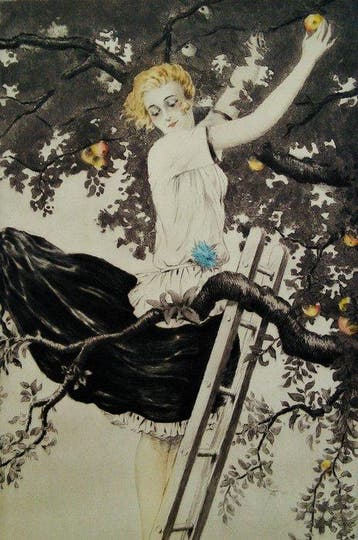 Georges Grellet (1869-1959) -  De Appelpluk - Allegorie van