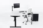 Hoekbureau ronde zit TUBE zwart-wit 200x160, Ophalen of Verzenden, Nieuw in verpakking