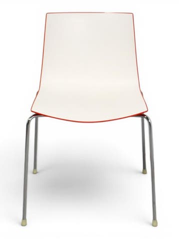 Arper Catifa 46 vergaderstoel, wit/rood, Ophalen of Verzenden, Gebruikt, Wit