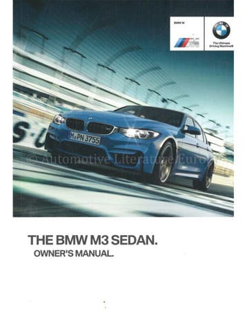 2015 BMW M3 SEDAN INSTRUCTIEBOEKJE ENGELS (USA), Auto diversen