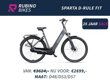 SPARTA D-RULE FIT - 25%/€925 KORTING - BOSCH 500WH E-BIKE, Ophalen, Nieuw, 50 km per accu of meer, Sparta