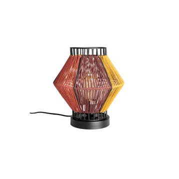 Dutchbone Tafellamp Surya - Geel/Rood, Verzenden, Nieuw