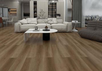SPC Klikvloer PetraCore Houtlook Infinity Walnut 18,3x122, 60 cm of meer, Nieuw, 10 m² of meer, Vloertegels