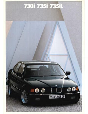 1989 BMW 7 SERIE BROCHURE NEDERLANDS, Nieuw, BMW, Author