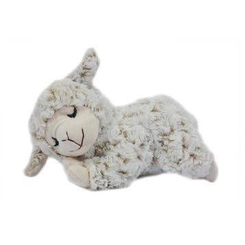 Schaap/lammetje knuffel - pluche - wit - 21 cm - premium, Verzenden, Nieuw