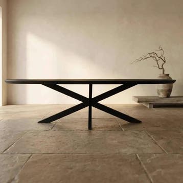 Eettafel Brandy Black | 300 cm | Ovaal | Starfurn, Ophalen of Verzenden, Nieuw