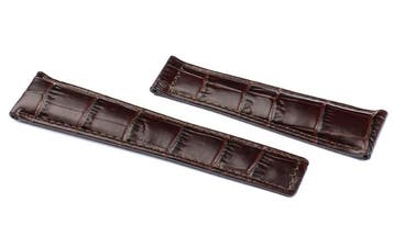 Horlogeband TAG Heuer Carrera Donkerbruin, Sieraden, Tassen en Uiterlijk, Ophalen of Verzenden, Nieuw