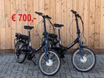 2x 2e hands elektrische vouwfiets 1 jaar oud, 20 inch of meer, Velgrem, Versnellingen, Zo goed als nieuw