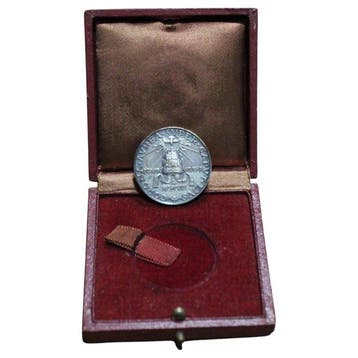 Vaticaan. Medal Medalha Papal Oficial em Prata no Estojo