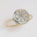 Ring - 18 karaat Geel goud - Diamant - Vintage Art Deco uit, Nieuw