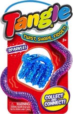 Tangle Jr. Sparkle Blue - Fidget Toy - Blauw - Voor jongens, Ophalen of Verzenden, Nieuw