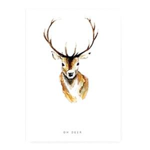 2 x Sieraden kaartjes “oh deer” Wit 14.5x10cm, Ophalen of Verzenden, Nieuw