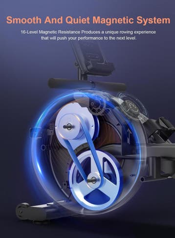 Roeimachine voor thuisgym, roeimachine met Bluetooth-app, ma, Verzenden, Zo goed als nieuw