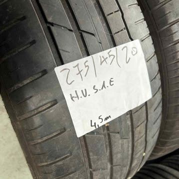 2 x Hankook Ventus S1 Evo 275-45-20 Zomerbanden 4,5mm, Gebruikt, 275 mm, Ophalen of Verzenden, Band(en)