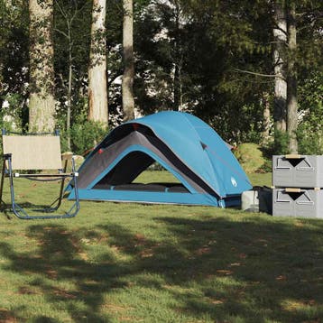 vidaXL Tent 1-persoons waterdicht blauw, Verzenden, Nieuw, Tot en met 2
