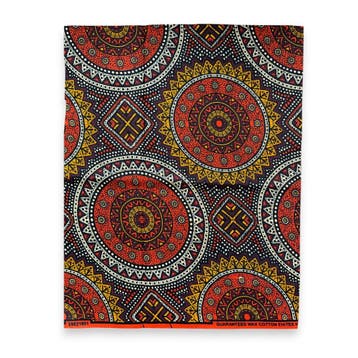 Fat Quarter Afrikaanse Wax Print Stof - Oranje Bruin FTQ 874, Ophalen of Verzenden, Nieuw