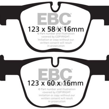 EBC 12+ BMW 335 3.0 Turbo (F30) Redstuff Rear Brake Pads, Ophalen of Verzenden, Nieuw
