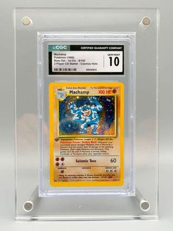 Pokémon Graded card - Machamp Holo, First edition - CGC 10 -, Nieuw