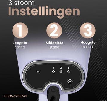 2dekans | FLOWSTEAM® Luxe Kledingstomer - Handstomer -, Ophalen of Verzenden, Zo goed als nieuw