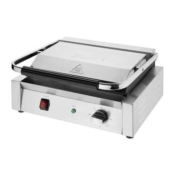 Bistro contactgrill - grote vlakke plaat | RVS | 38(b) x..., Verzenden, Nieuw in verpakking