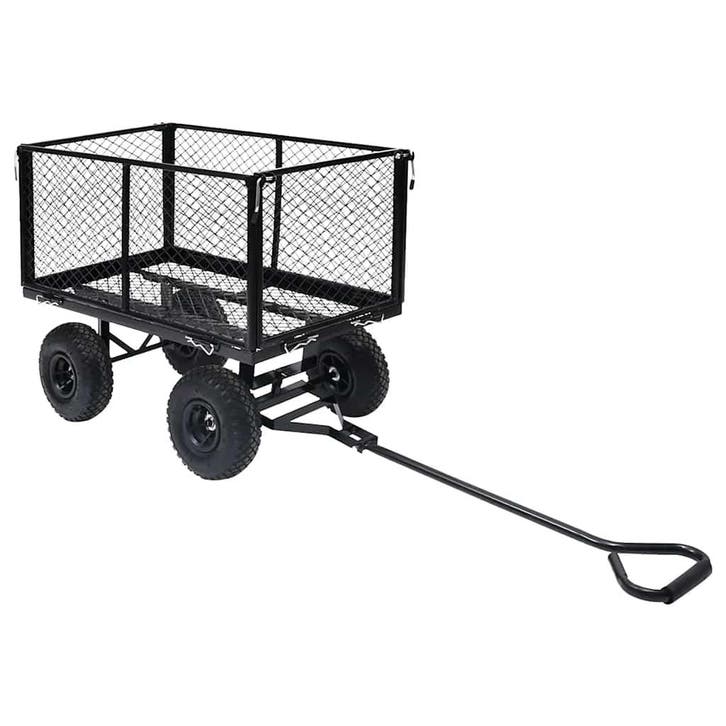 vidaXL Tuinwagen 350 kg zwart, Doe-het-zelf en Verbouw, Gereedschap | Overige machines, Nieuw, Verzenden