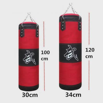 Zware Bokszak met Ketting en Ophanghaak - Ideaal voor Fitnes, Sport en Fitness, Verzenden, Nieuw