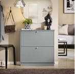 Compacte smalle schoenenkast met 2 kleppen voor hal, Verzenden, Nieuw