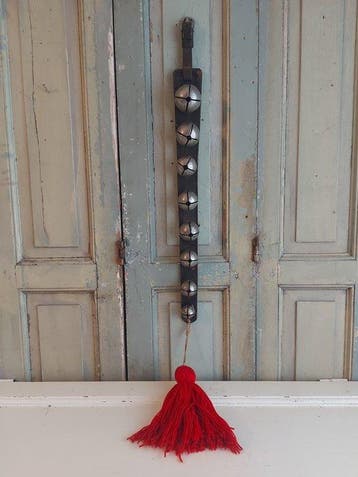 Koets - christmas sleigh - Leder, Metaal - Antieke