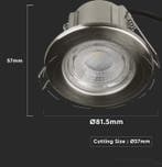 2dekans | V-Tac VT-885 Inbouwspot Rond 81,5 x 57 mm |, Ophalen of Verzenden, Zo goed als nieuw