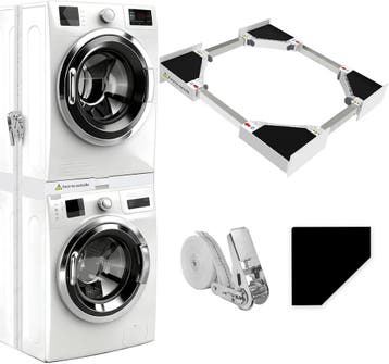 Wasmachine stapelset - Universeel 46-66cm | Retourdeal 34%, Witgoed en Apparatuur, Ophalen of Verzenden, Zo goed als nieuw