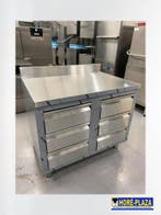 Horeca werkbank RVS 1000 x 700 mm | 6 lades (Demo), Nieuw zonder verpakking, RVS Meubilair